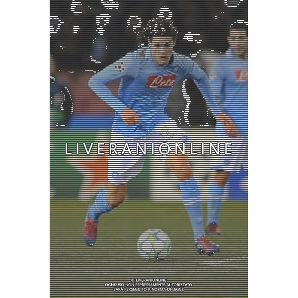 Napoli - 21/02/2012 - Stadio San Paolo - Uefa Champions League 2011/2012 - Ottavi di finale andata - Napoli vs Chelsea - nella foto: Edinson Cavani å© Fabrizio Corradetti - Ag. Aldo Liverani sas