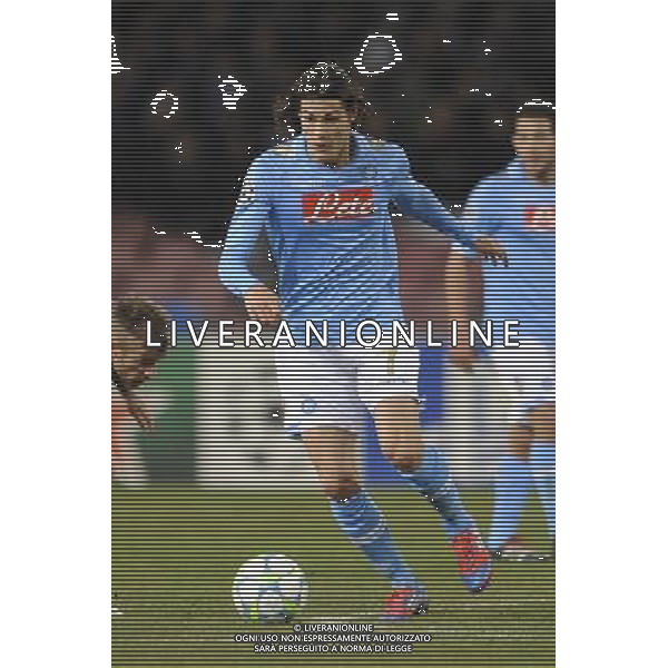 Napoli - 21/02/2012 - Stadio San Paolo - Uefa Champions League 2011/2012 - Ottavi di finale andata - Napoli vs Chelsea - nella foto: Edinson Cavani å© Fabrizio Corradetti - Ag. Aldo Liverani sas