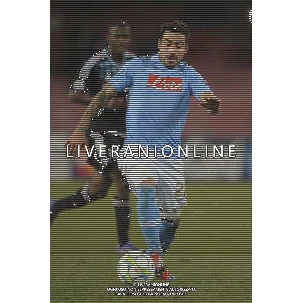 Napoli - 21/02/2012 - Stadio San Paolo - Uefa Champions League 2011/2012 - Ottavi di finale andata - Napoli vs Chelsea - nella foto: Ezequiel Lavezzi å© Fabrizio Corradetti - Ag. Aldo Liverani sas