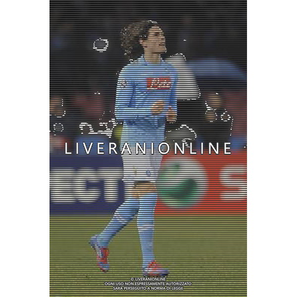 Napoli - 21/02/2012 - Stadio San Paolo - Uefa Champions League 2011/2012 - Ottavi di finale andata - Napoli vs Chelsea - nella foto: Edinson Cavani å© Fabrizio Corradetti - Ag. Aldo Liverani sas