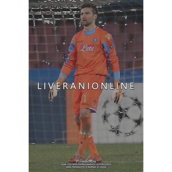 NAPOLI CHELSEA-CHAMPIONS LEAGUE 21/02/2012 NELLA FOTO: DE SANCTIS MORGAN FOTO MOSCA- AG.LIVERANI