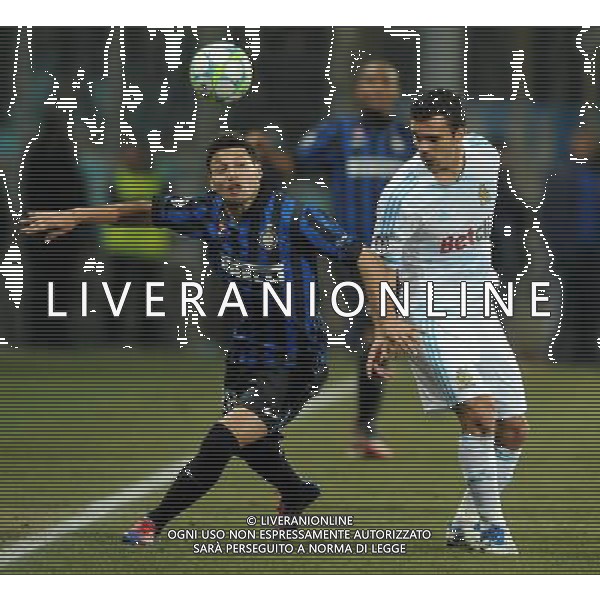 UEFA Champions League 2011/2012 Ottavi di Finale Andata Marsiglia (Francia) - 22.02.2012 Olympique Marsiglia-Inter Nella Foto: mauro zarate-morel /Ph.Vitez-Ag. Aldo Liverani