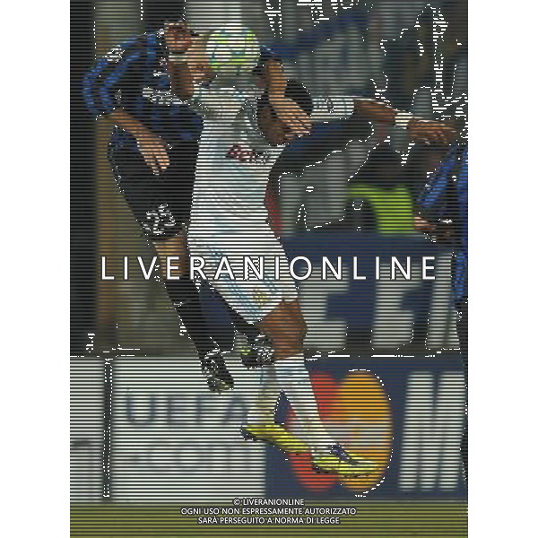 UEFA Champions League 2011/2012 Ottavi di Finale Andata Marsiglia (Francia) - 22.02.2012 Olympique Marsiglia-Inter Nella Foto: walter samuel e brandao /Ph.Vitez-Ag. Aldo Liverani