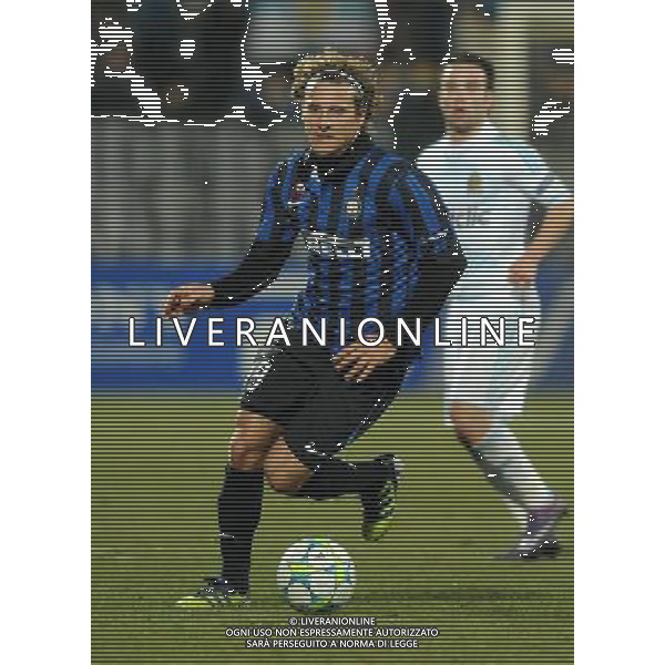 UEFA Champions League 2011/2012 Ottavi di Finale Andata Marsiglia (Francia) - 22.02.2012 Olympique Marsiglia-Inter Nella Foto:Forlan Diego /Ph.Vitez-Ag. Aldo Liverani