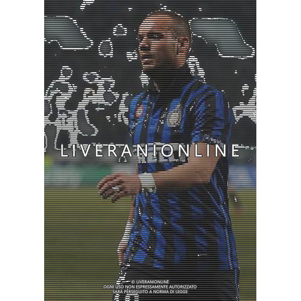 UEFA Champions League 2011/2012 Ottavi di Finale Andata Marsiglia (Francia) - 22.02.2012 Olympique Marsiglia-Inter Nella Foto:Sneijder Wesley /Ph.Vitez-Ag. Aldo Liverani
