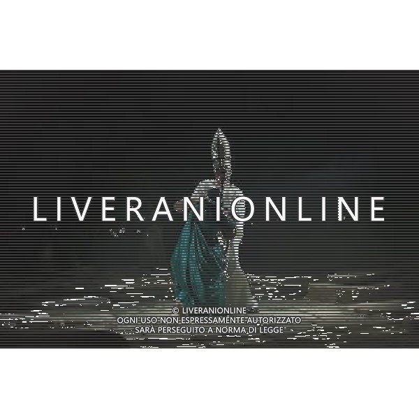 The full dress rehearsal of Stephen Medcalf\'s new production of Verdi\'s opera \'Aida\' at the Royal Albert Hall in London on February 22, 2012. Running from February 23 to March 11, the production features 120 cast members and will vividly recreate a world of eternal love set within the ruins of ancient Egypt. An international cast will be accompanied by the Royal Philharmonic Orchestra, conducted by Andrew Greenwood. /AG ALDO LIVERANI SAS - ITALY ONLY -