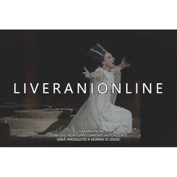 The full dress rehearsal of Stephen Medcalf\'s new production of Verdi\'s opera \'Aida\' at the Royal Albert Hall in London on February 22, 2012. Running from February 23 to March 11, the production features 120 cast members and will vividly recreate a world of eternal love set within the ruins of ancient Egypt. An international cast will be accompanied by the Royal Philharmonic Orchestra, conducted by Andrew Greenwood. /AG ALDO LIVERANI SAS - ITALY ONLY -