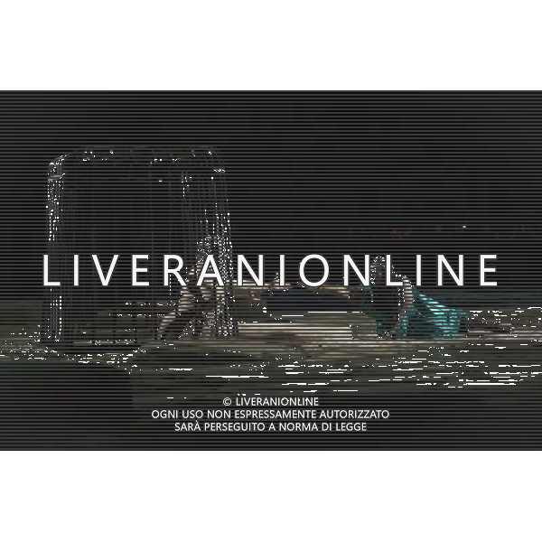 The full dress rehearsal of Stephen Medcalf\'s new production of Verdi\'s opera \'Aida\' at the Royal Albert Hall in London on February 22, 2012. Running from February 23 to March 11, the production features 120 cast members and will vividly recreate a world of eternal love set within the ruins of ancient Egypt. An international cast will be accompanied by the Royal Philharmonic Orchestra, conducted by Andrew Greenwood. /AG ALDO LIVERANI SAS - ITALY ONLY -