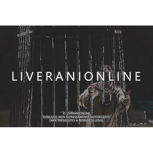The full dress rehearsal of Stephen Medcalf\'s new production of Verdi\'s opera \'Aida\' at the Royal Albert Hall in London on February 22, 2012. Running from February 23 to March 11, the production features 120 cast members and will vividly recreate a world of eternal love set within the ruins of ancient Egypt. An international cast will be accompanied by the Royal Philharmonic Orchestra, conducted by Andrew Greenwood. /AG ALDO LIVERANI SAS - ITALY ONLY -