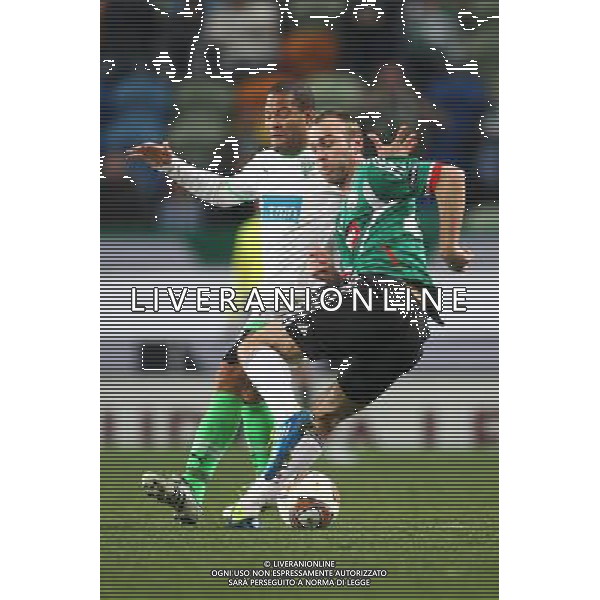 23.02.2012 LIZBONA STADION ESTADIO JOSE ALVALADE, (PORTUGAL, LISBON ESTADIO JOSE ALVALANDE), PILKA NOZNA (FOOTBALL), LIGA EUROPY UEFA - 1/16FINALU MECZ REWANZOWY (EUROPEAN LEAGUE 1/16 FINAL SECOND GAME) , MECZ SPORTING LIZBONA - LEGIA WARSZAWA (GAME SPORTING LISBON-LEGIA WARSAW) NZ DANJEL LJUBOJA FOTO LUKASZ GROCHALA/CYFRASPORT / NEWSPIX.PL --- Newspix.pl /AG ALDO LIVERANI SAS - ITALY ONLY - *** Local Caption *** .