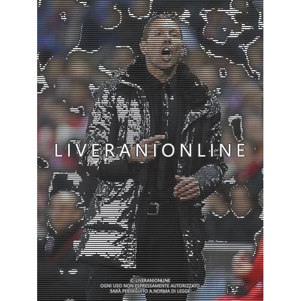 Atletico de Madrid\'s coach Diego Pablo Simeone during Europa League match.February 23,2012. (ALTERPHOTOS/Acero) /AG ALDO LIVERANI SAS - ITALY ONLY -