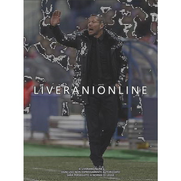 Atletico de Madrid\'s coach Diego Pablo Simeone during Europa League match.February 23,2012. (ALTERPHOTOS/Acero) /AG ALDO LIVERANI SAS - ITALY ONLY -