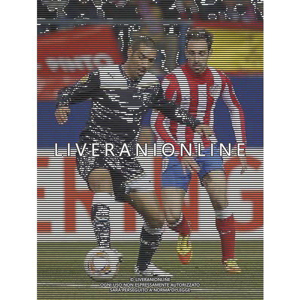 Madrid (23/02/2012) UEFA Europa League. Atletico de Madrid- S.S. Lazio Andre Dias, Juanfran. ©Alex Cid-Fuentes/ALFAQUI /AG ALDO LIVERANI SAS - ITALY ONLY -