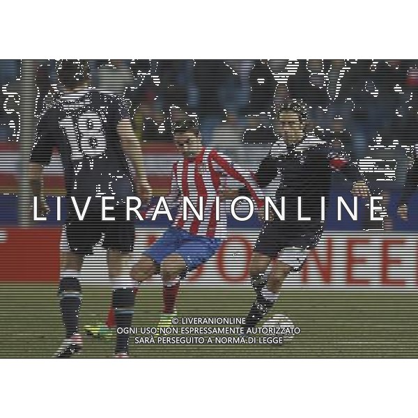 Madrid (23/02/2012) UEFA Europa League. Atletico de Madrid- S.S. Lazio Adrian, Mauri. ©Alex Cid-Fuentes/ALFAQUI /AG ALDO LIVERANI SAS - ITALY ONLY -