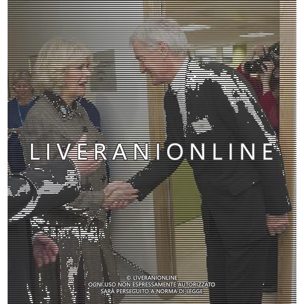 The Duchess of Cornwall opened the new Dyson Centre for Neonatal Intensive Care, (NICU) Royal United Hospital Bath NHS Trust, Combe Park, Bath BTHE DUCHESS WITH SIR JAMES DYSON WHO MADE A LARGE DONATION TO THE CLINIC . ©