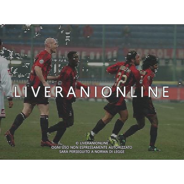 MILANO,12-01-05-DFP/FOTO GIORGIO RAVEZZANI COPPA ITALIA[ MILAN-PALERMO: ESULTANZA CRISTIAN BROCCHI AG ALDO LIVERANI SAS