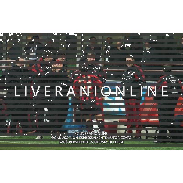 MILANO,12-01-05-DFP/FOTO GIORGIO RAVEZZANI COPPA ITALIA[ MILAN-PALERMO: ESULTANZA CRISTIAN BROCCHI AG ALDO LIVERANI SAS