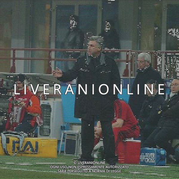 MILANO,12-01-05-DFP/FOTO GIORGIO RAVEZZANI COPPA ITALIA[ MILAN-PALERMO: CARLO ANCELOTTI AG ALDO LIVERANI SAS