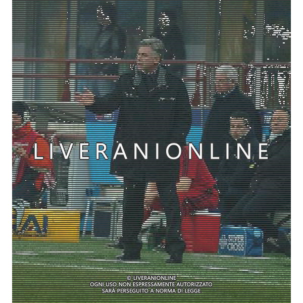 MILANO,12-01-05-DFP/FOTO GIORGIO RAVEZZANI COPPA ITALIA[ MILAN-PALERMO: CARLO ANCELOTTI AG ALDO LIVERANI SAS