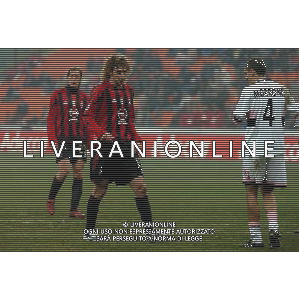 MILANO,12-01-05-DFP/FOTO GIORGIO RAVEZZANI COPPA ITALIA[ MILAN-PALERMO: FABRICIO COLOCCINI AG ALDO LIVERANI SAS