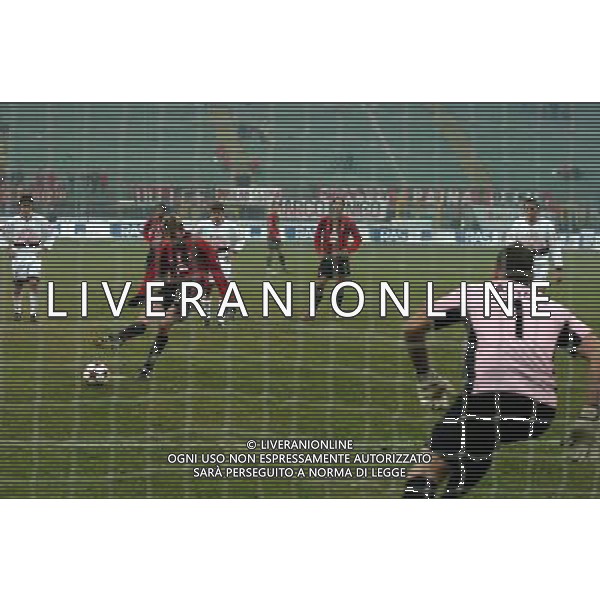 MILANO,12-01-05-DFP/FOTO GIORGIO RAVEZZANI COPPA ITALIA[ MILAN-PALERMO: JON DHAL TOMASSON RIGORE AG ALDO LIVERANI SAS