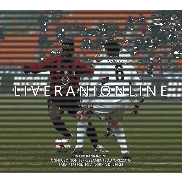 MILANO,12-01-05-DFP/FOTO GIORGIO RAVEZZANI COPPA ITALIA[ MILAN-PALERMO: CLARENCE SEEDORF AG ALDO LIVERANI SAS