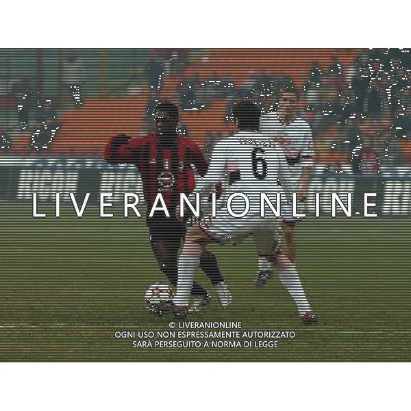 MILANO,12-01-05-DFP/FOTO GIORGIO RAVEZZANI COPPA ITALIA[ MILAN-PALERMO: CLARENCE SEEDORF AG ALDO LIVERANI SAS