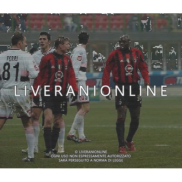 MILANO,12-01-05-DFP/FOTO GIORGIO RAVEZZANI COPPA ITALIA[ MILAN-PALERMO: HARVEY DELANO ESAJAS AG ALDO LIVERANI SAS