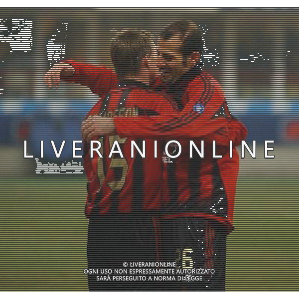 MILANO,12-01-05-DFP/FOTO MARCO DE PONTI COPPA ITALIA[ MILAN-PALERMO: JON DHAL TOMASSON AG ALDO LIVERANI SAS