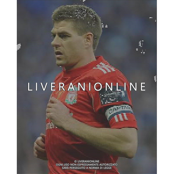 Liverpool\'s Steven Gerrard in action during todays match Football - Carling Cup Final - Cardiff City v Liverpool - Sunday 26 February 2012 - Wembley Stadium - London å© CameraSport - 43 Linden Ave. Countesthorpe. Leicester. England. LE8 5PG - Tel: +44 (0) 116 277 4147 - admin@camerasport.com - www.camerasport.com AG ALDO LIVERANI S A S ONLY ITALY