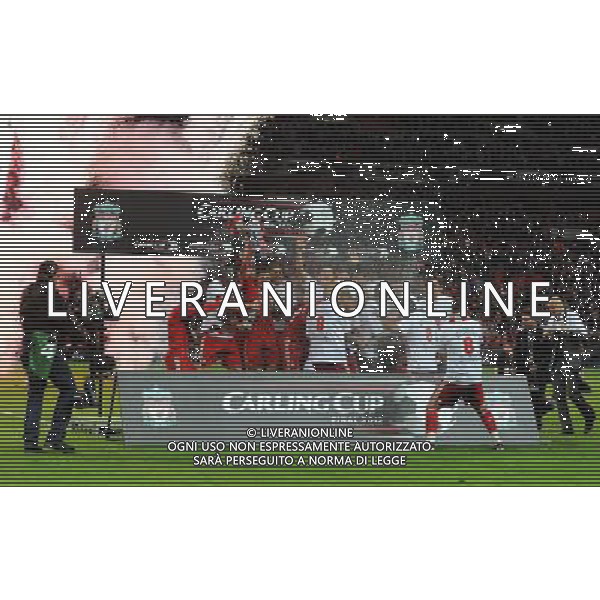 Liverpool players celebrate winning the Carling cup final Football - Carling Cup Final - Cardiff City v Liverpool - Sunday 26 February 2012 - Wembley Stadium - London å© CameraSport - 43 Linden Ave. Countesthorpe. Leicester. England. LE8 5PG - Tel: +44 (0) 116 277 4147 - admin@camerasport.com - www.camerasport.com AG ALDO LIVERANI S A S ONLY ITALY