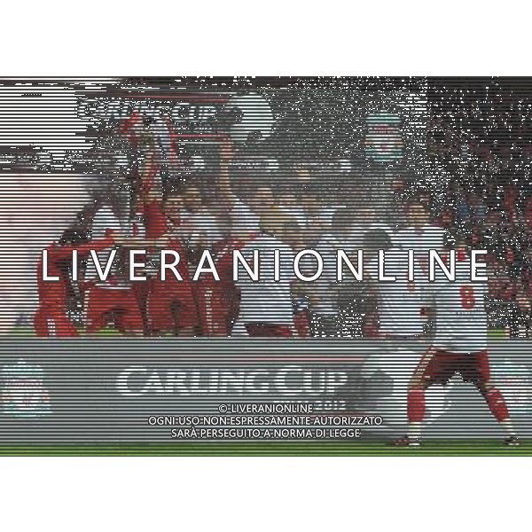 Liverpool players celebrate winning the Carling cup final Football - Carling Cup Final - Cardiff City v Liverpool - Sunday 26 February 2012 - Wembley Stadium - London å© CameraSport - 43 Linden Ave. Countesthorpe. Leicester. England. LE8 5PG - Tel: +44 (0) 116 277 4147 - admin@camerasport.com - www.camerasport.com AG ALDO LIVERANI S A S ONLY ITALY