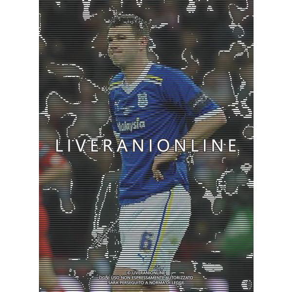 Cardiff City\'s Anthony Gerrard distraught after missing the penalty that gave Liverpool the win Football - Carling Cup Final - Cardiff City v Liverpool - Sunday 26 February 2012 - Wembley Stadium - London å© CameraSport - 43 Linden Ave. Countesthorpe. Leicester. England. LE8 5PG - Tel: +44 (0) 116 277 4147 - admin@camerasport.com - www.camerasport.com AG ALDO LIVERANI S A S ONLY ITALY