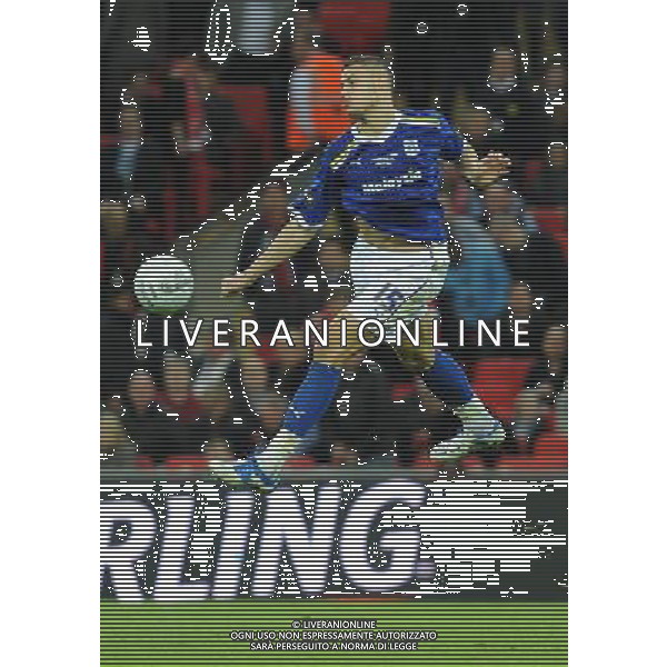 Cardiff City\'s Rudy Gestede controls the high ball Football - Carling Cup Final - Cardiff City v Liverpool - Sunday 26 February 2012 - Wembley Stadium - London å© CameraSport - 43 Linden Ave. Countesthorpe. Leicester. England. LE8 5PG - Tel: +44 (0) 116 277 4147 - admin@camerasport.com - www.camerasport.com AG ALDO LIVERANI S A S ONLY ITALY