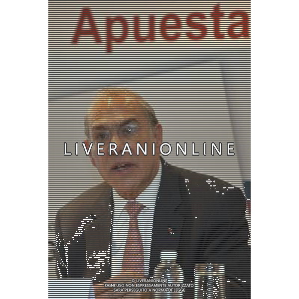 (120225) MEXICO CITY, Feb. 25, 2012 () Secretary General of the Organization for Economic Cooperation and Development (OECD) Jose Angel Gurria speaks at a press conference for the release of OECD\'s latest Going for Growth report in Mexico City, Mexico, Feb. 24, 2012. Structural reforms can make a difference as countries seek to rebound from the crisis, boost growth and create jobs, said the OECD report on Friday, ahead of a Feb. 25 26 meeting of G20 finance ministers and central bank governors. (/Shi Sisi) (lyx) ©photoshot/AGENZIA ALDO LIVERANI SAS - ITALY ONLY - Riunione dei ministri delle Finanze del G20 e dei governatori della Banca centrale a Citta\' del Messico, capitale del Messico, il 24 febbraio, 2012.