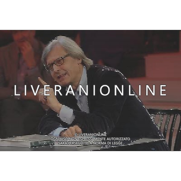 COLOGNO M.se (MI) 25/2/2012 STUDI MEDIASET TRASMISSIONE TELEVISIVA: -CHIAMBRETTI SUNDAY NIGHT SHOW- NELLA FOTO VITTORIO SGARBI FOTO ROMANO/AG ALDO LIVERANI 