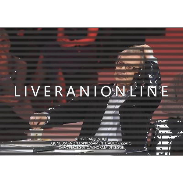 COLOGNO M.se (MI) 25/2/2012 STUDI MEDIASET TRASMISSIONE TELEVISIVA: -CHIAMBRETTI SUNDAY NIGHT SHOW- NELLA FOTO VITTORIO SGARBI FOTO ROMANO/AG ALDO LIVERANI 