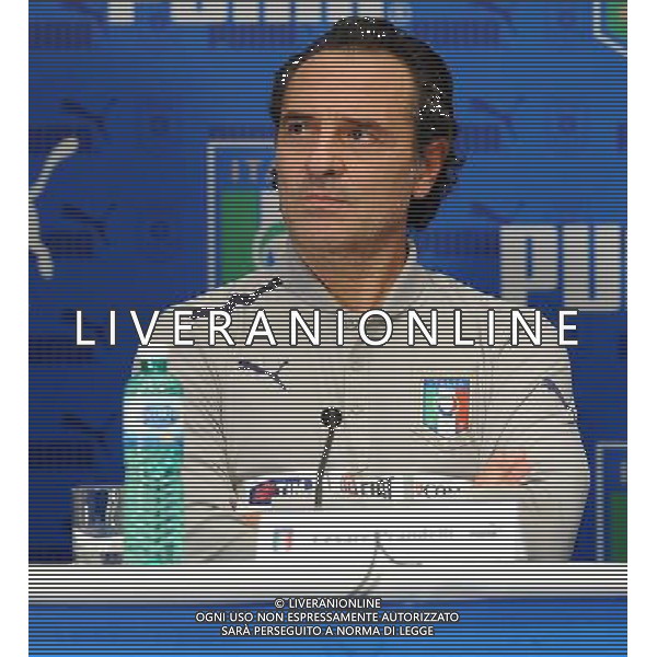 Raduno Nazionale Italiana a Genova Genova - 27.02.2012 Conferenza Stampa e Presentazione Nuova Maglia da Away Puma Nella Foto:Cesare Prandelli /Ph.Vitez-Ag. Aldo Liverani