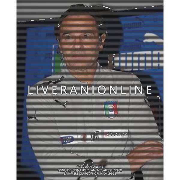 Raduno Nazionale Italiana a Genova Genova - 27.02.2012 Conferenza Stampa e Presentazione Nuova Maglia da Away Puma Nella Foto:Cesare Prandelli /Ph.Vitez-Ag. Aldo Liverani