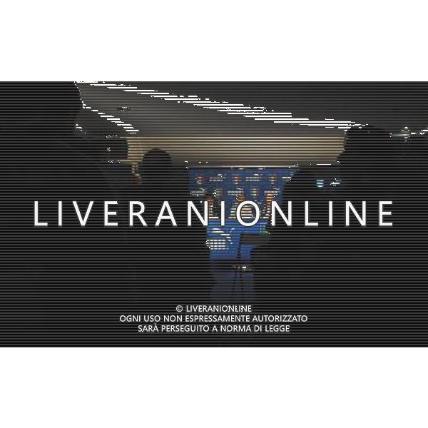 Raduno Nazionale Italiana a Genova Genova - 27.02.2012 Conferenza Stampa e Presentazione Nuova Maglia da Away Puma Nella Foto:Cesare Prandelli /Ph.Vitez-Ag. Aldo Liverani