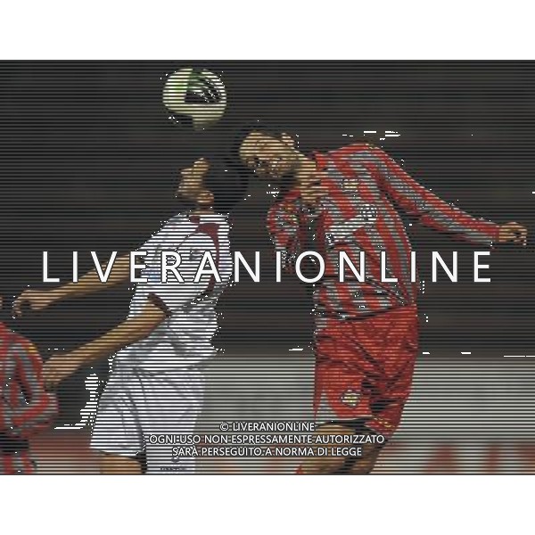 Lega Pro 1å¡ Divisione Girone B 2011/2012 24å¡Giornata Cremona - 27.02.2012 Cremonese-Trapani Nella Foto:minelli mauro-caccetta cristian /Ph.Vitez-Ag. Aldo Liverani