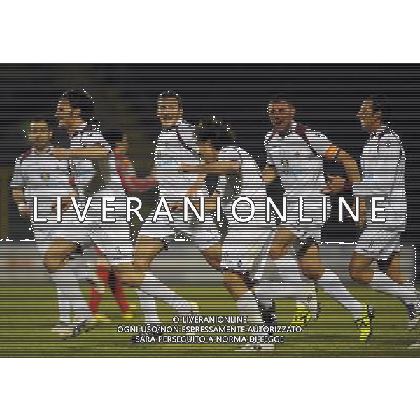 Lega Pro 1¡ Divisione Girone B 2011/2012 24¡Giornata Cremona - 27.02.2012 Cremonese-Trapani Nella Foto:Esultanza Gruppo Trapani /Ph.Vitez-Ag. Aldo Liverani