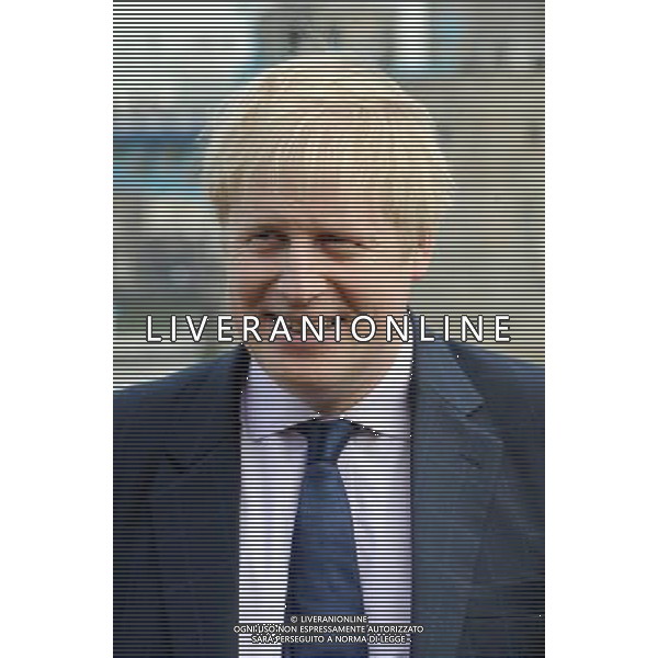 Mayor Boris Johnson watches the 11ft Olympic Rings go down the Thames and under Tower Bridge by City Hall today 28th February 2012 to let the general public know that there is only 150 days left until the Olympic Games begin in London, picture by Marc Larkin/ /PHOTOSHOT/AG ALDO LIVERANI SAS - ITALY ONLY -