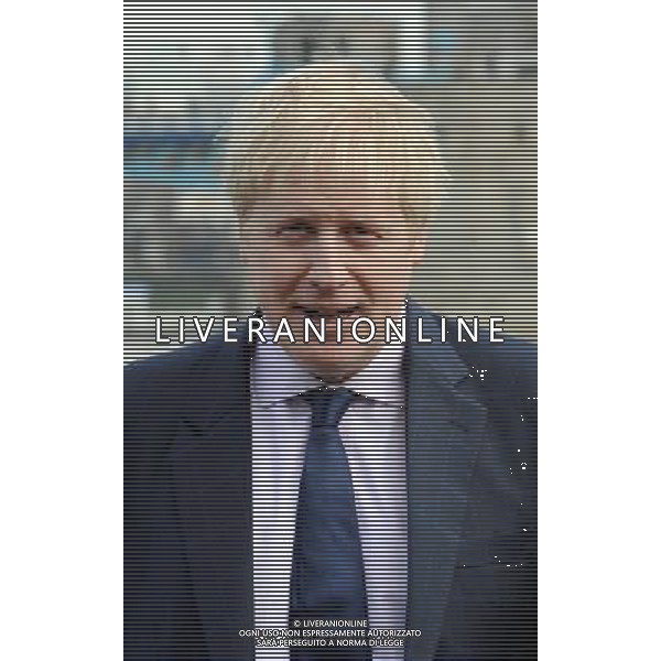 Mayor Boris Johnson watches the 11ft Olympic Rings go down the Thames and under Tower Bridge by City Hall today 28th February 2012 to let the general public know that there is only 150 days left until the Olympic Games begin in London, picture by Marc Larkin/ /PHOTOSHOT/AG ALDO LIVERANI SAS - ITALY ONLY -