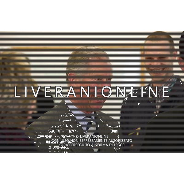 The Prince of Wales visits the bricklaying department at Great Yarmouth College today (Mon) on 26th February 2012. /PHOTOSHOT/ALDO LIVERANI SAS - ITALY ONLY -