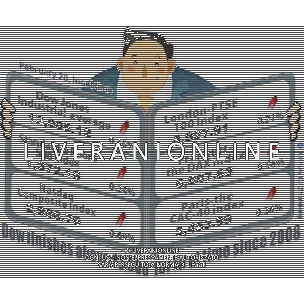 (120229) -- BEIJING, Feb. 29, 2012 () -- Graphics shows some major indexes of European and U.S. main stocks markets on Feb. 28, 2012. (/Qu Zhendong) ©photoshot/AG ALDO LIVERANI SAS - ITALY ONLY - 