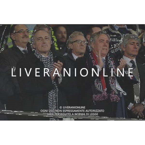 Amichevole Nazionale Genova 29-02-2012 Italia - USA nella foto: il presidente federale Abete e l\'ambasciatore americano Thorne foto Roberto Garavaglia - ag. Aldo Liverani sas