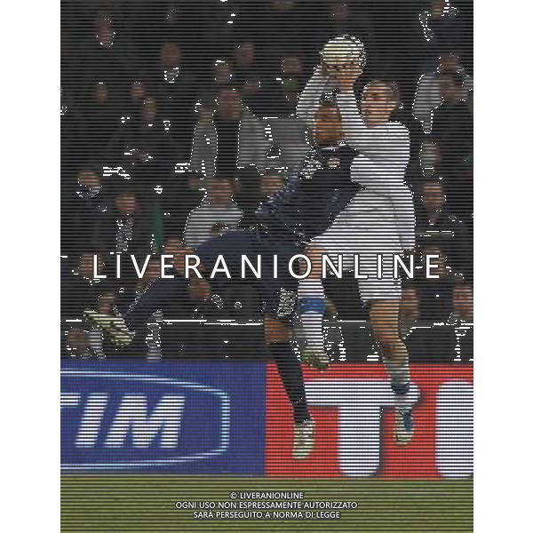 Gara Amichevole Genova - 29.02.2012 Italia-USA Nella Foto:chiellini-boyd /Ph.Vitez-Ag. Aldo Liverani