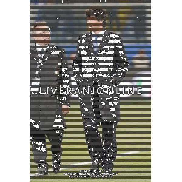 Amichevole Nazionale Genova 29-02-2012 Italia - USA nella foto: Demetrio Albertini vice presidente della FIGC a DX foto Roberto Garavaglia - ag. Aldo Liverani sas