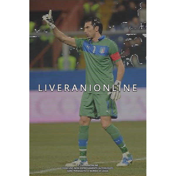 Amichevole Nazionale Genova 29-02-2012 Italia - USA nella foto: Gianluigi Buffon (Italia) foto Roberto Garavaglia - ag. Aldo Liverani sas